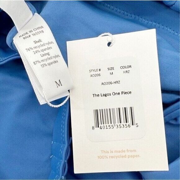 Andie Swim The Lagos One Piece Swimsuit Flat Smooth Plum Size M NWT Sale! - Picture 9 of 13